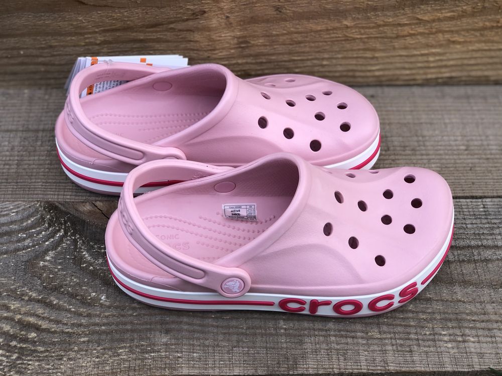 Жіночі Рожеві Крокси Crocs Bayaband Мега зручні та Стильні