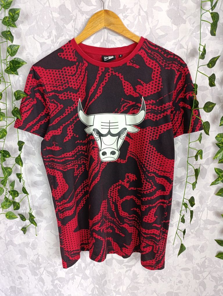 Koszulka New Era Chicago Bulls S Czerwono Czarna