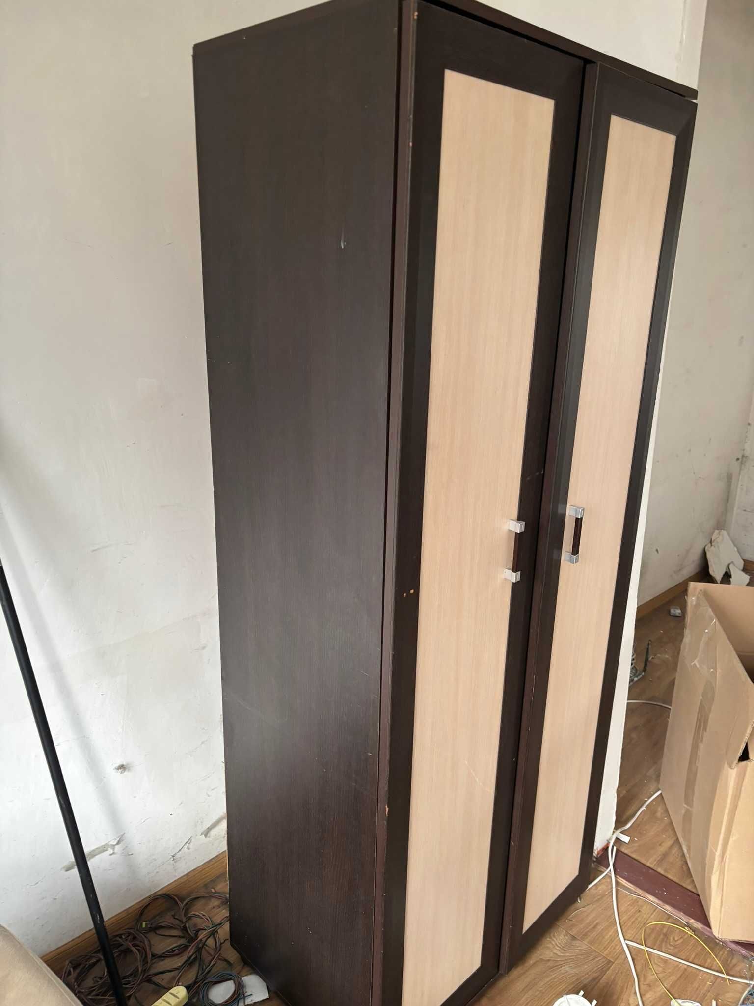 > szafa dwuskrzydłowa z półkami i szufladami 100cm 80cm 70cm