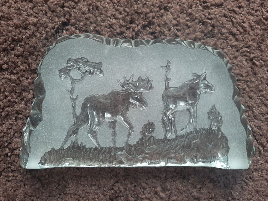 Figurka ze szkła kryształowego łosie