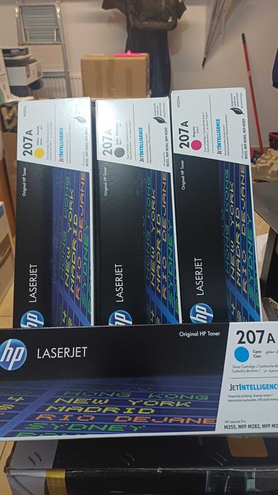 Zestaw 4 tonerów HP 207A czarny + trzy kolory
