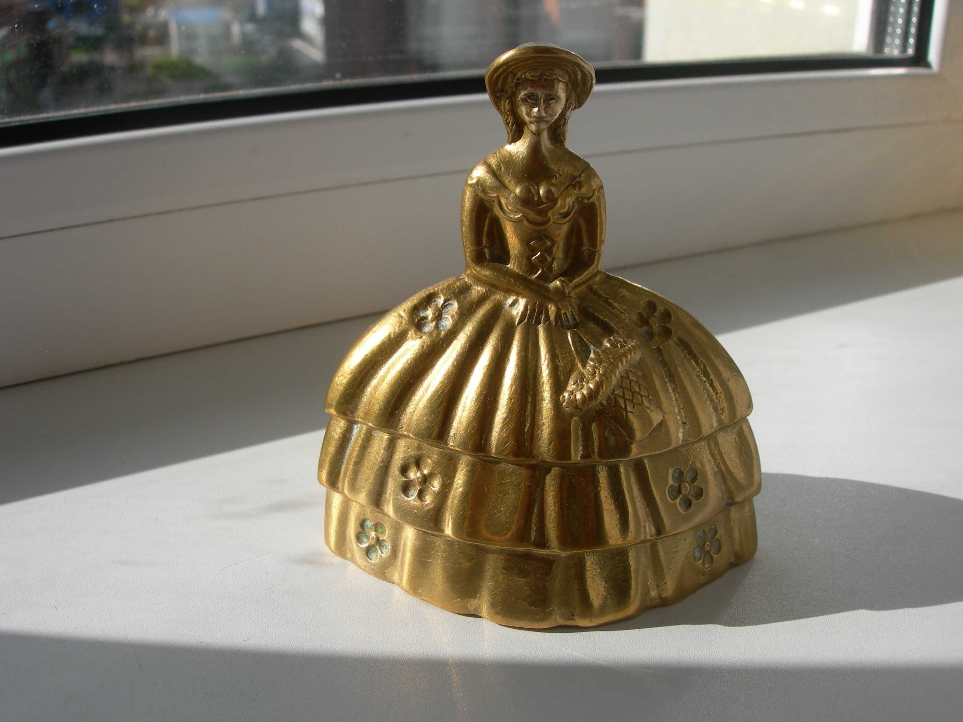 Колокольчик, дама, леди белл, бронза, Англия, с клеймом