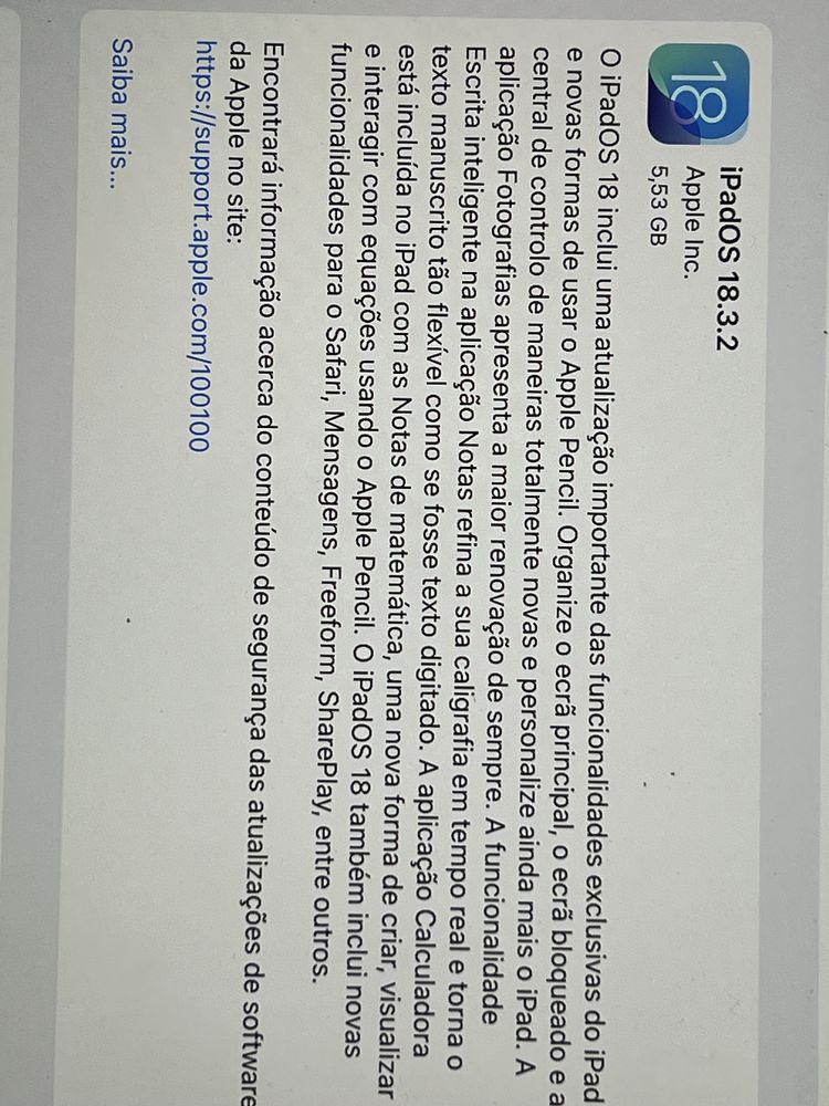 Ipados 18 Apple com teclado e rato da Aplle