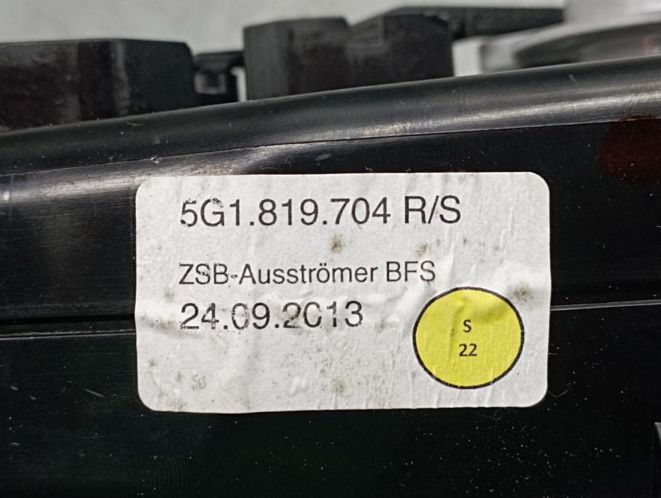 Comportas da chauffage / sofagem VOLKSWAGEN Golf VII (5G1, BQ1, BE1, B