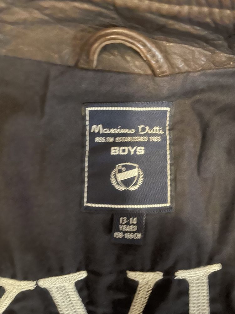 Blusão pele Massimo Dutti 14A