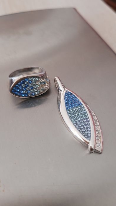 Итальянское серебро, сваровски