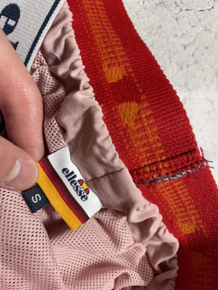 Женские Нейлоновые Шорты Ellesse С Лампасами,Спортивные, Беговые,S