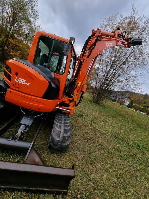 Kubota U55 Koparka 5.5tony 2016r z Norwegii 2750mtg Klima skarp.Hydra jak Nowa  Zero luzów i wycieków Serwisowana w DEKRA Bardzo szanowana Okazja 4cyl