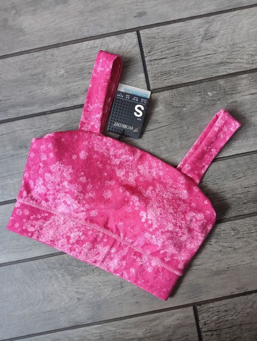 Stanik sportowy, biustonosz sportowy, top, crop top sportowy, r. S