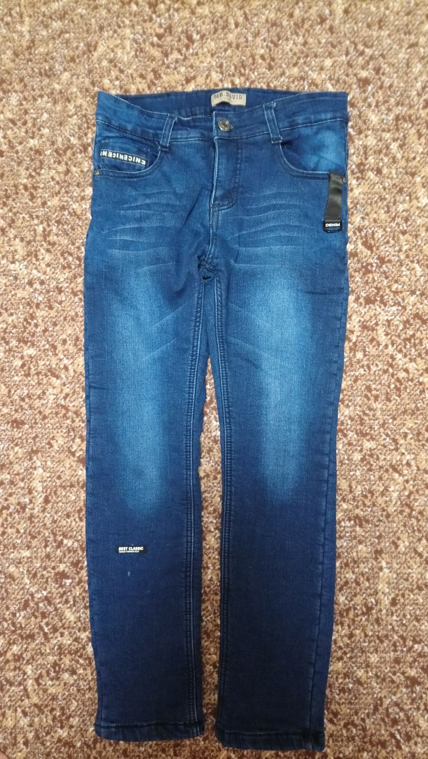 Утеплені джинси для хлопчика 140