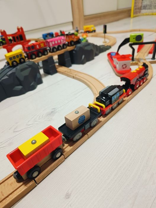Tory drewniane zestaw pociąg lokomotywa