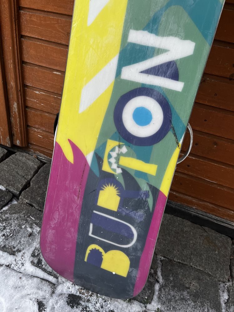 Deska snowboard Burton Feather 149cm wiązania Rome SDS