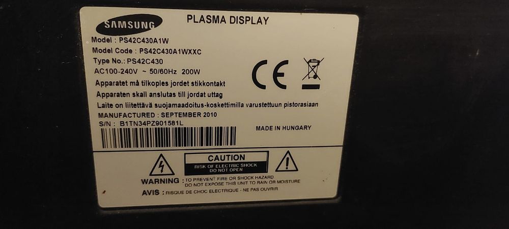 TV Samsung Plama 40 polegadas