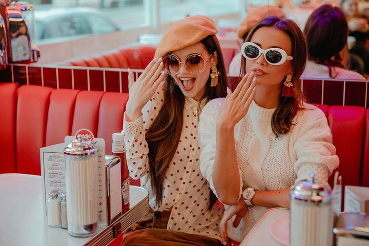 Okulary Przeciwsłoneczne Damskie Brązowe Muchy Okrągłe Duże Xxl Elegan