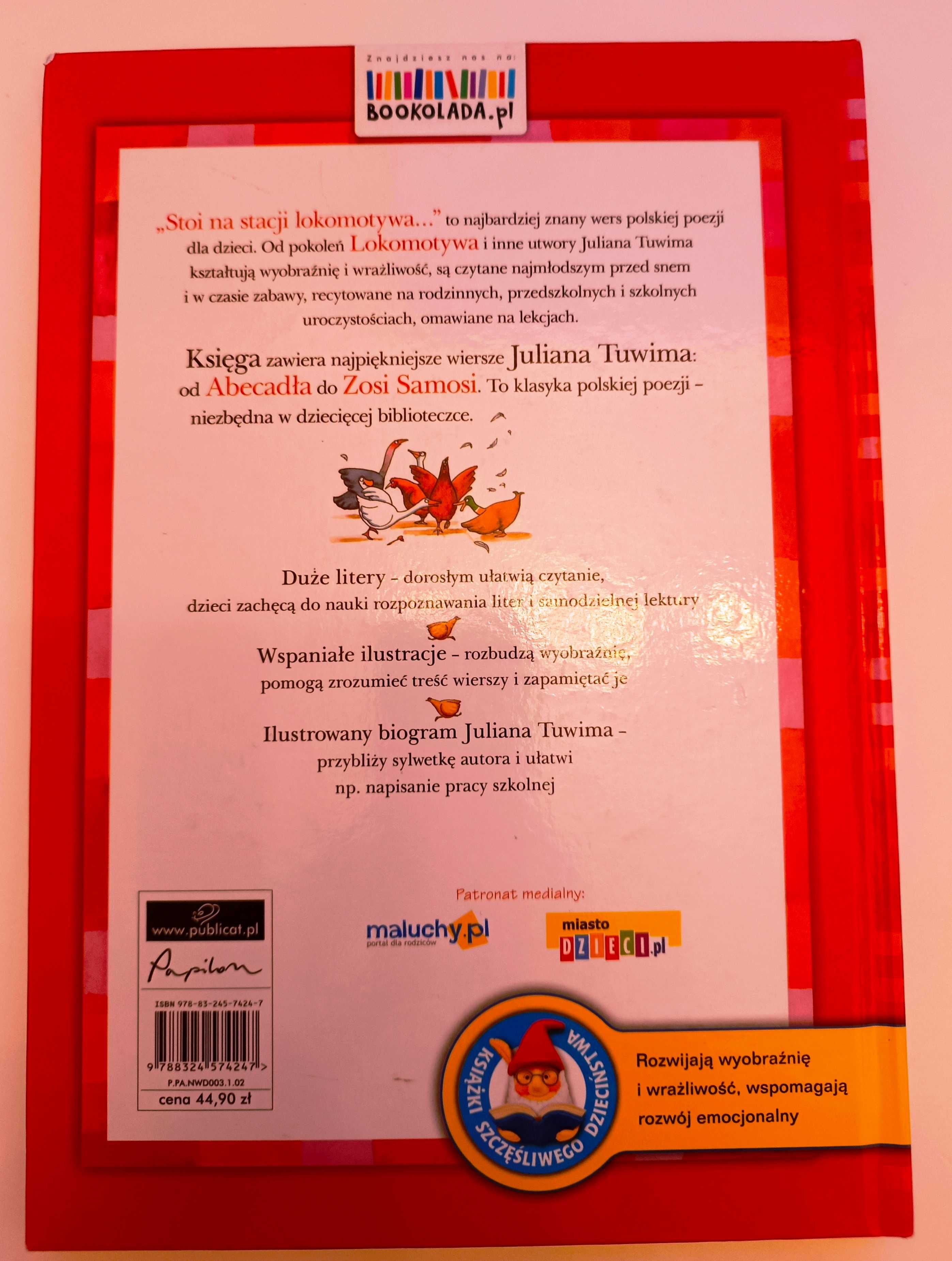 Wielka księga wierszy, Julian Tuwim, tw. opr., duży format, 167 stron