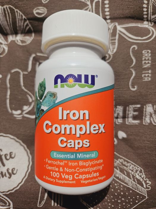 Now Foods железо 18 36 мг комплекс 27 Iron double strength complex