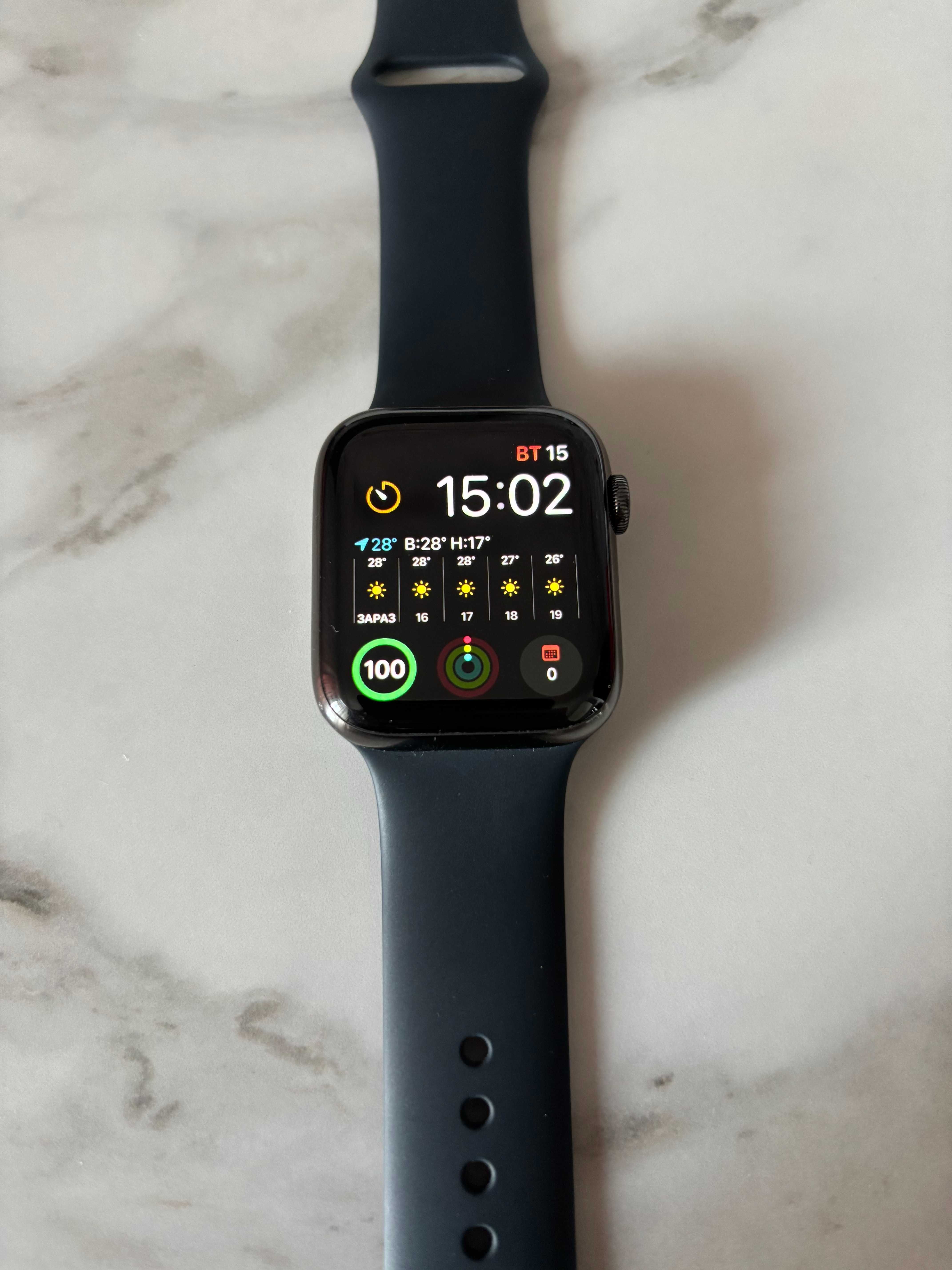 Apple Watch Series 6 Stainless Steel 44mm (Graphite) + 2 ремінця
