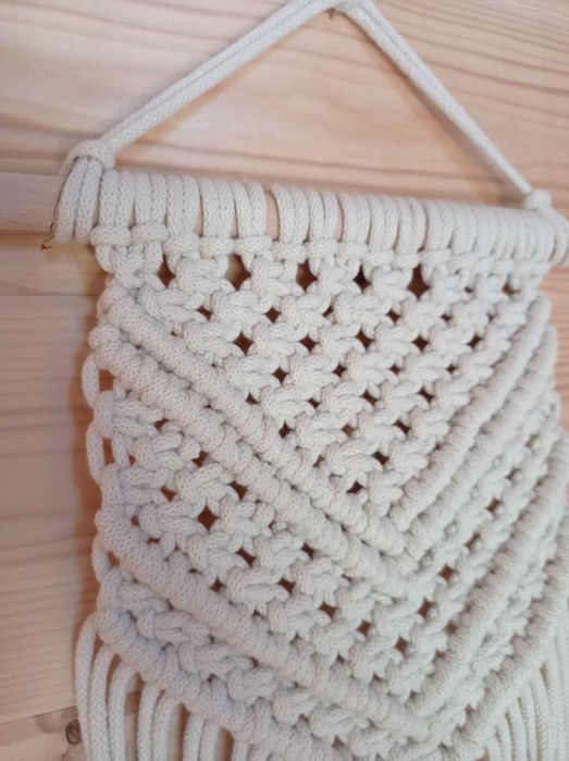 Makrama ecru 44x20, styl boho