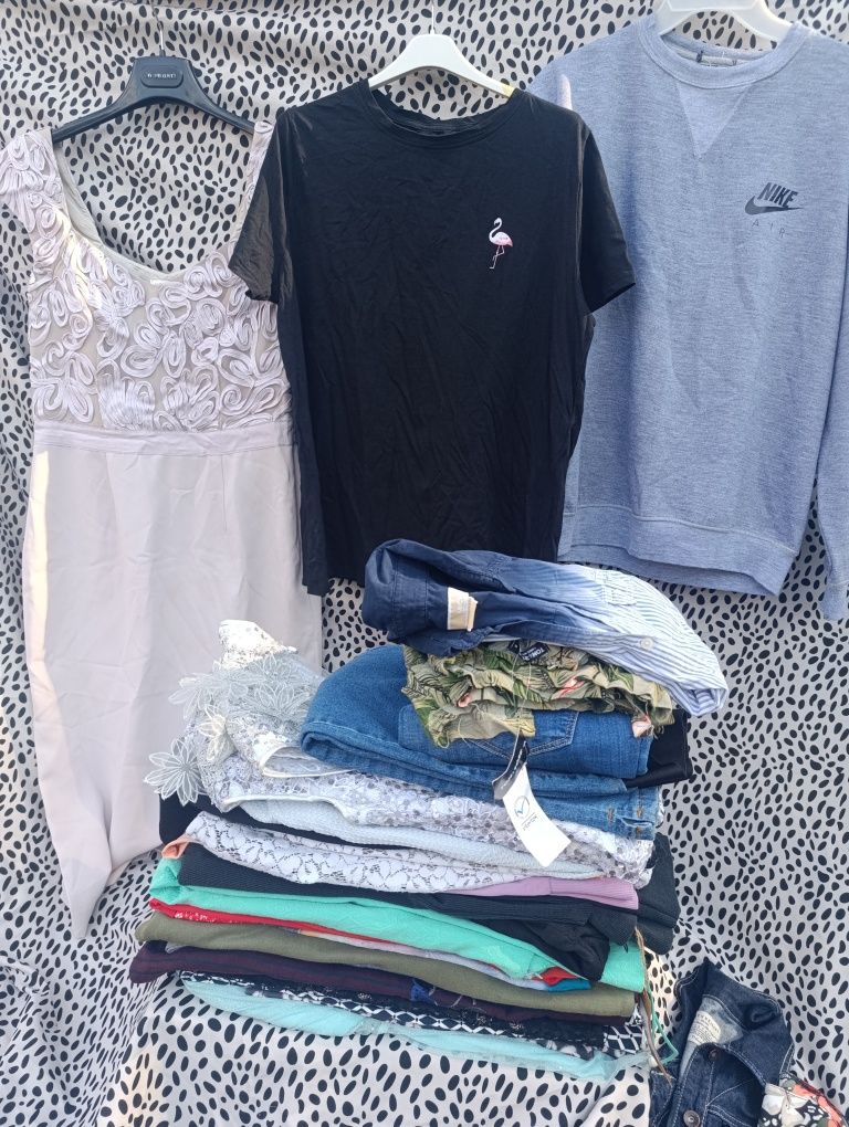 Big BOX ubrania damskie S M L XL do dalszej sprzedaży