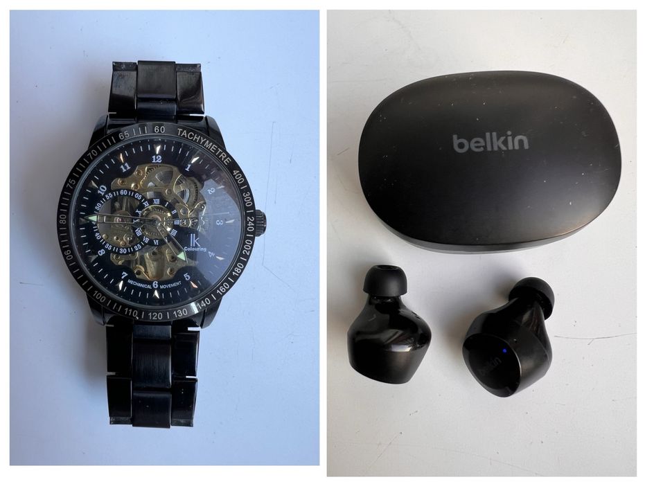 Навушники Belkin. Механічний годинник IK Colouring