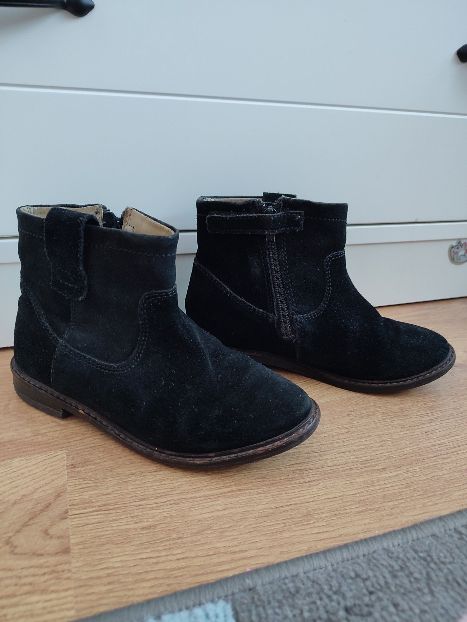 Botki dziewczęce zamszowe H&M r. 30 wiosenne