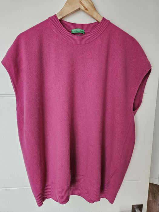 United colors of beneton. Bezrękawnik  wełna i kaszmir.