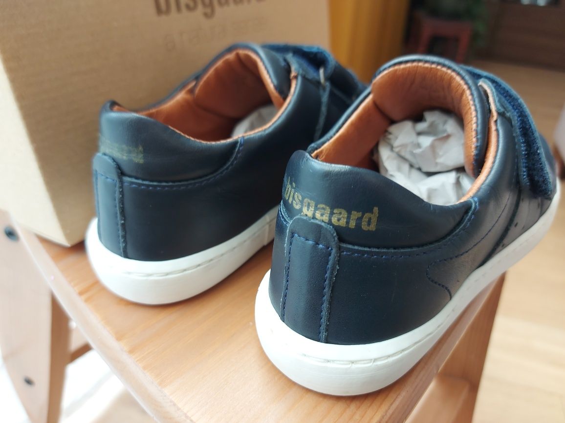 Bisgaard sneakersy skórzane  chłopięce na rzepy r. 30