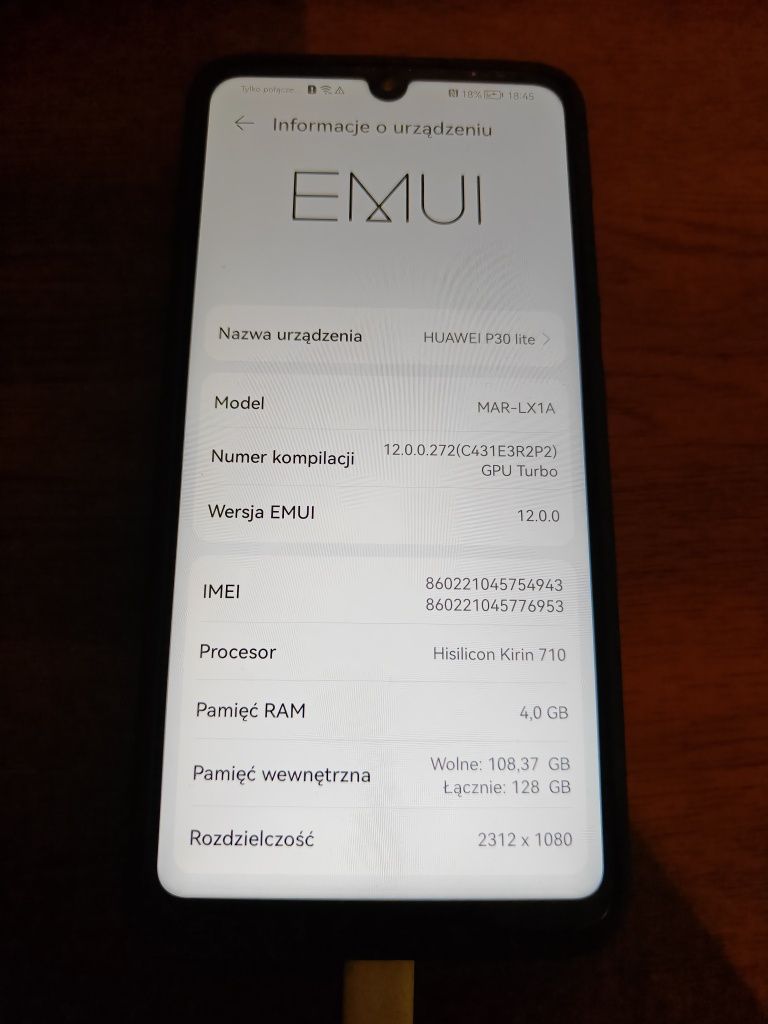 Huawei p30 lite niebieski