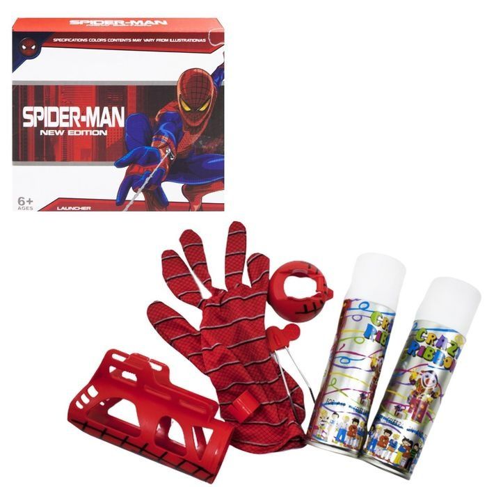 Набір Супергероя Спайдермена: рукавичка+піна для стрільби павутиною!