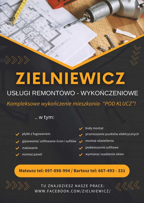 Wykończenie łazienek- układanie płytek / PŁYTKARZ / GLAZURNIK