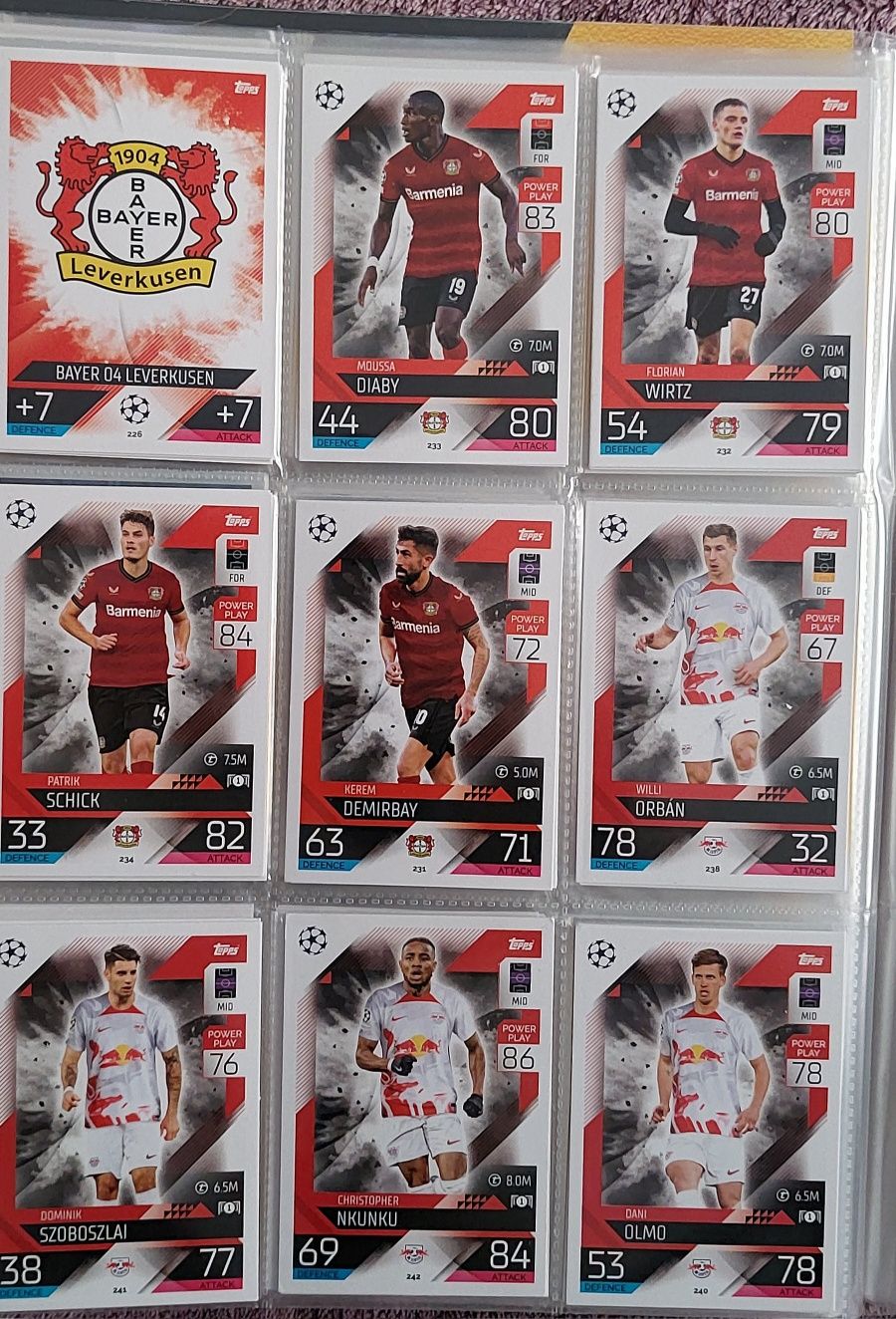 Cartas TOPPS MATCH ATTAX 2023 Autênticas 72 Cartas