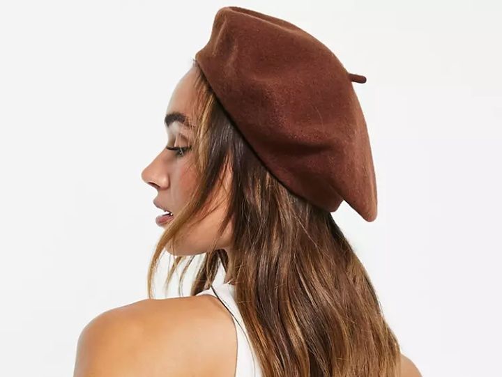 Wełniany beret ASOS DESIGN S/M