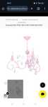 Nowy Żyrandol Różowy Lampa MIA PINK MLP1069 MiLAGRO 3xE14