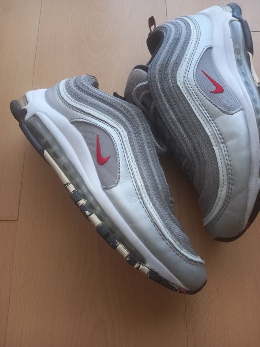 Nike Air Max 97 Silver Red Logo