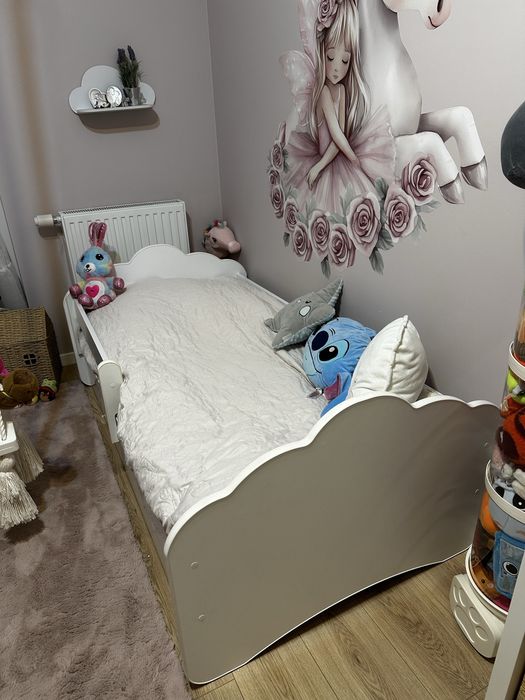 Łóżko chmurka 80x160cm z materacem