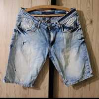Jeansy, dżinsy, krótkie spodenki, oryginalne W33 L34 Philipp Plein