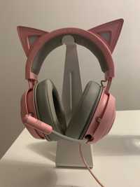 headphones razer kitty cor de rosa gaming chroma