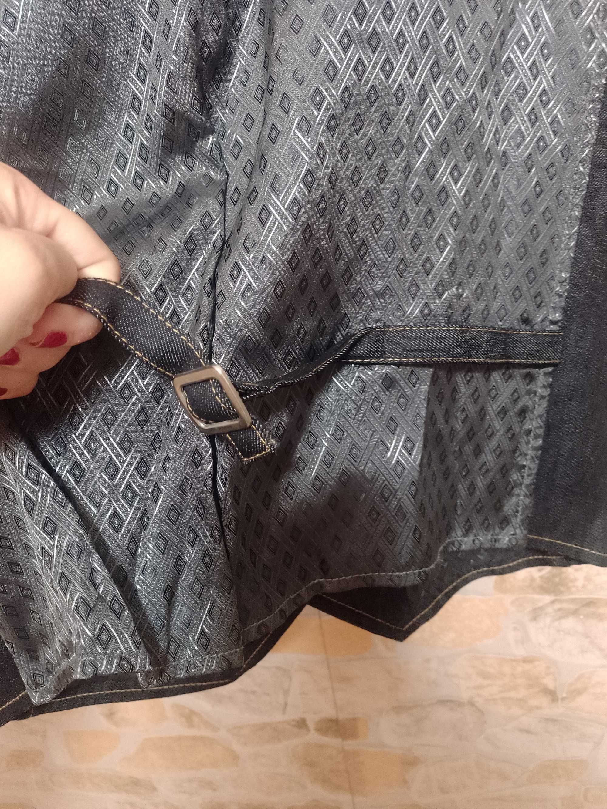 (S) ZARA/ Dżinsowa kamizelka garniturowa z Londynu, NOWA