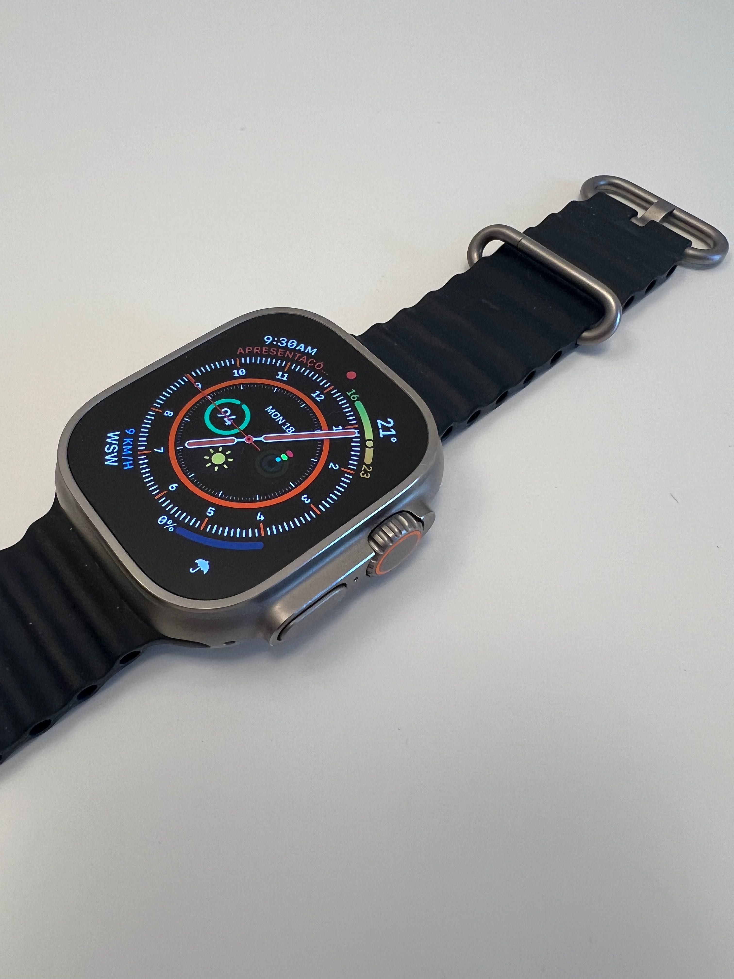 Apple Watch Ultra com fatura