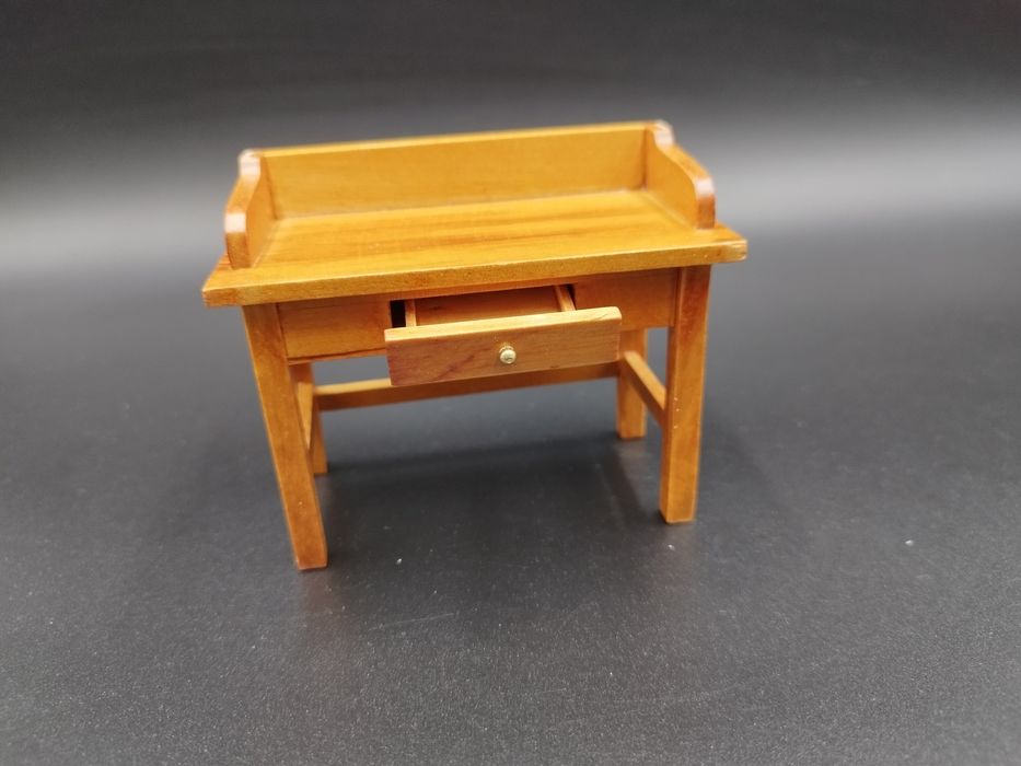 Mini mebelki Biurko z szufladą skala 1:12 mebelki nowe