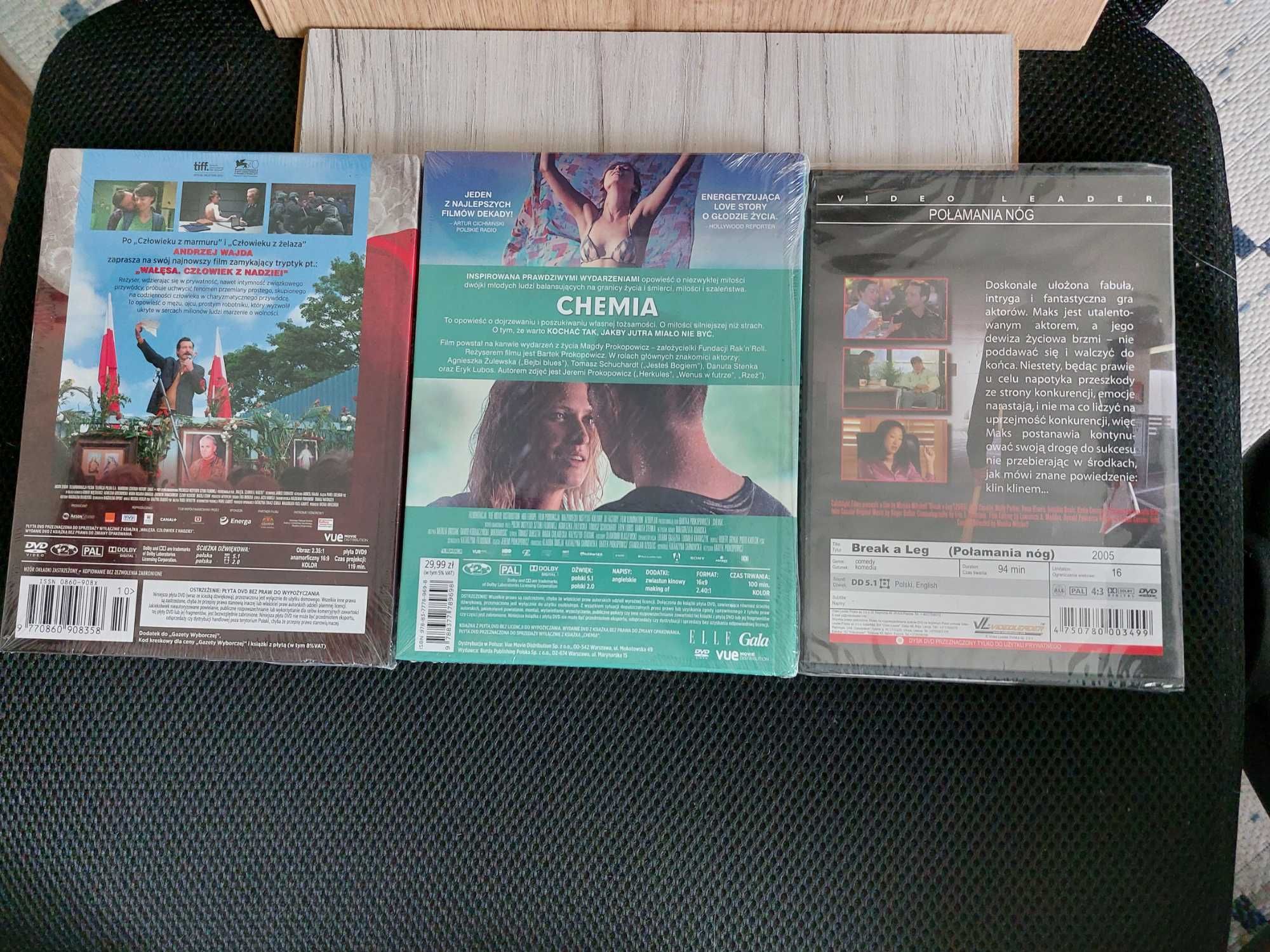Filmy DVD 3 sztuki (x 5 zł) w oryginalnych opakowaniach