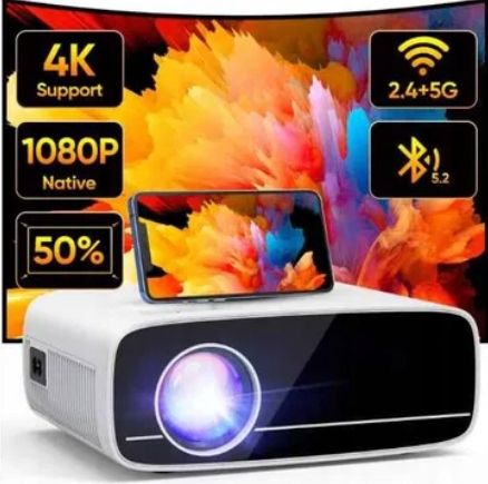 AKATUO XR21 Projektor 4K 15000l 1080p 5G WiFi Bluetooth zoom