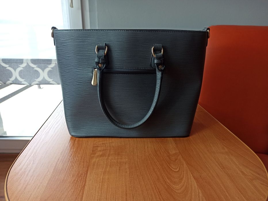 Szara shopperka damska