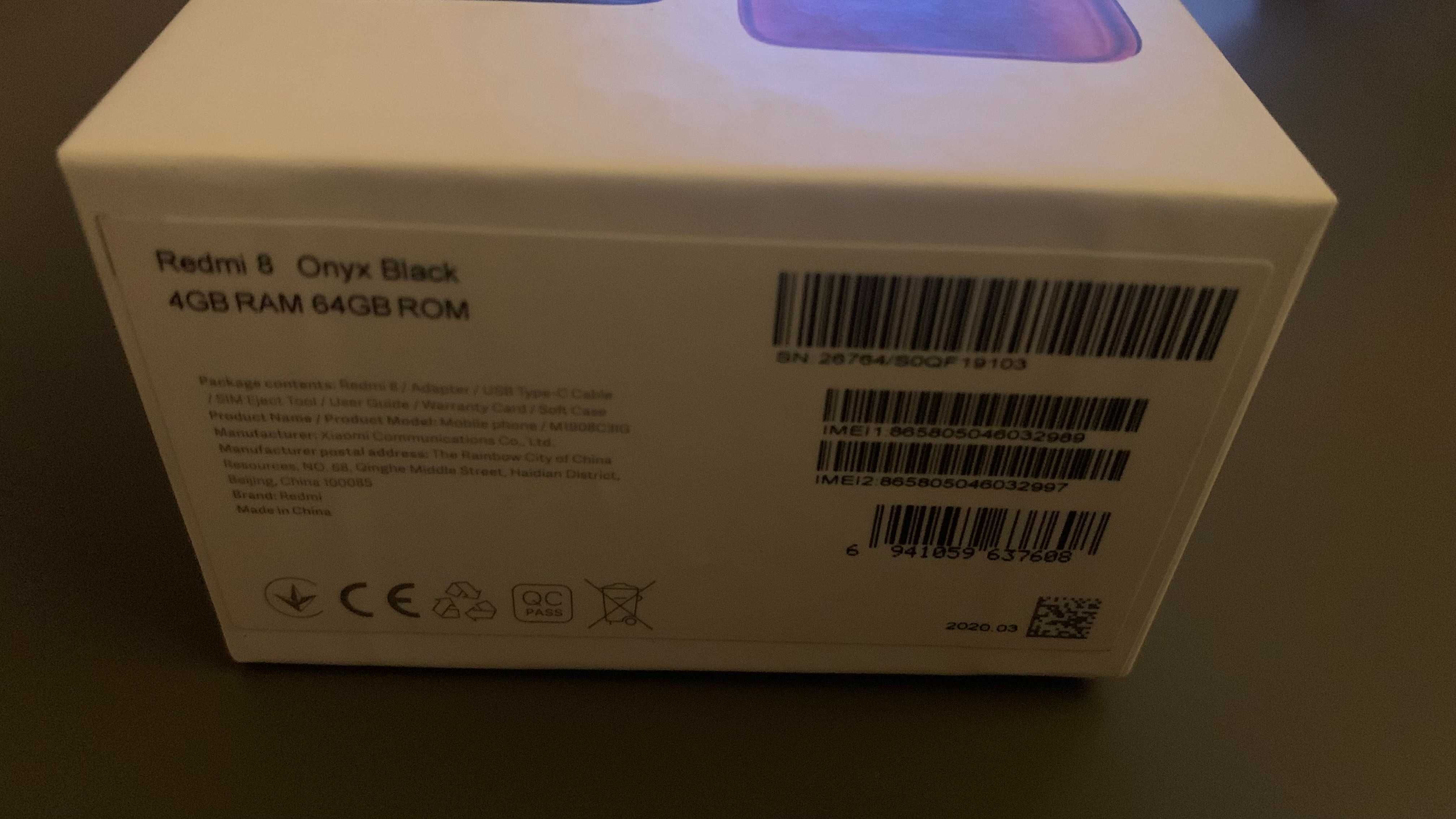 Telemóvel Xiaomi Redmi 8 4GB RAM 64GB ROM