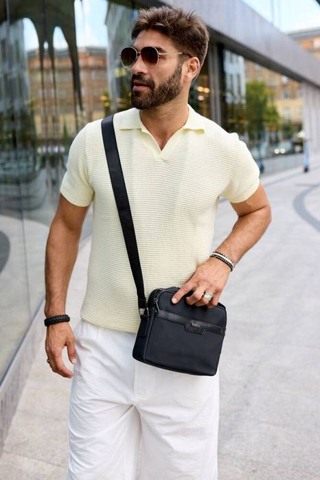 poręczna torba męska z poliestru - rovicky