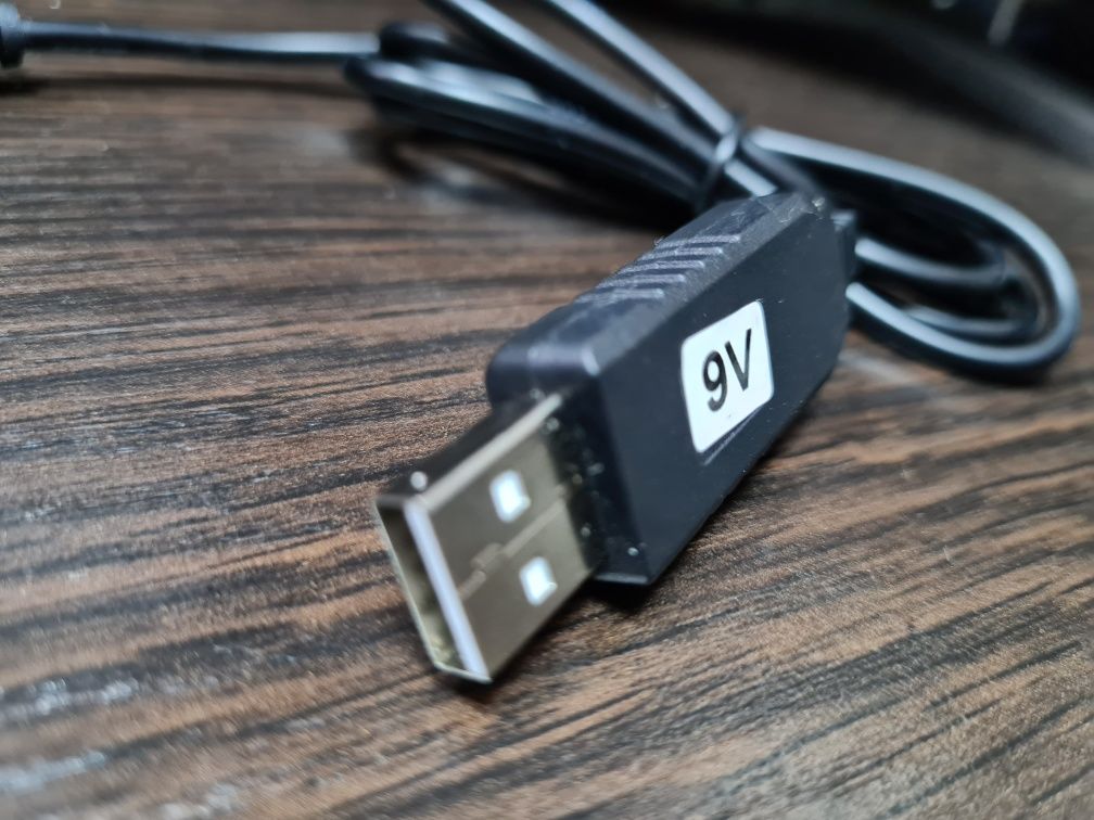 USB-кабель для роутера повышения напряжения на 9/12 В DC от повертбанк