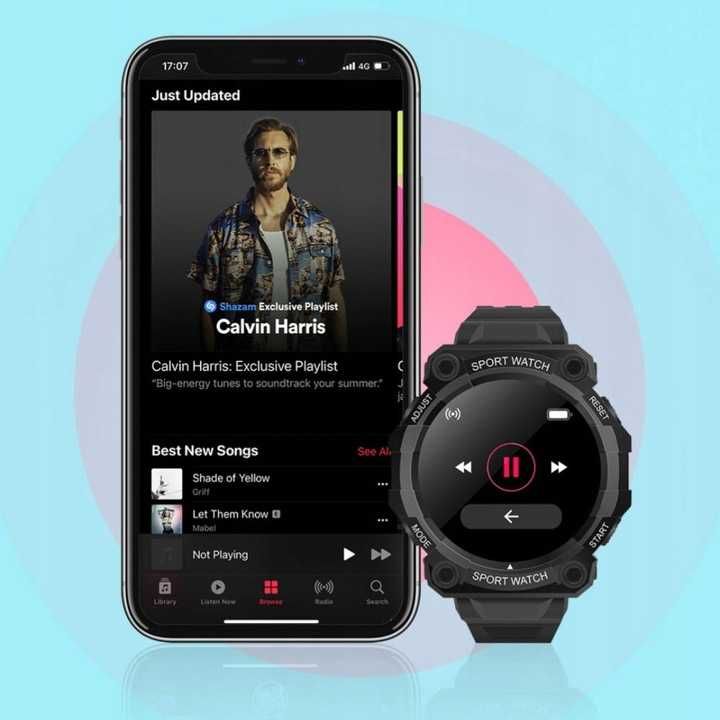 NOWY Wodoodporny wielofunkcyjny smartwatch opaska zegarek smartband