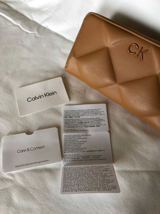 Carteira Castanho claro, Calvin Klein, Nova