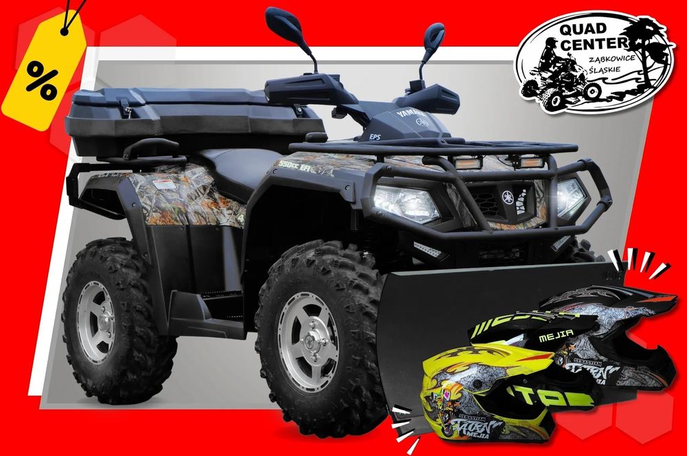 HISUN Tactic 550 Quad HISUN TACTIC 550cc 4x4 ALU 12' Ciecz Wyciągarka Wał Hak T3B Pług