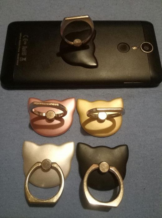 Ring holder uchwyt pierścień do telefonu kotek - 4 kolory